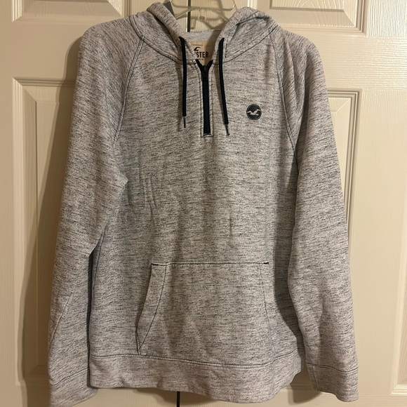 Hollister Other - Men’s Hollister‎ light grey hooded zip sweatshirt size medium